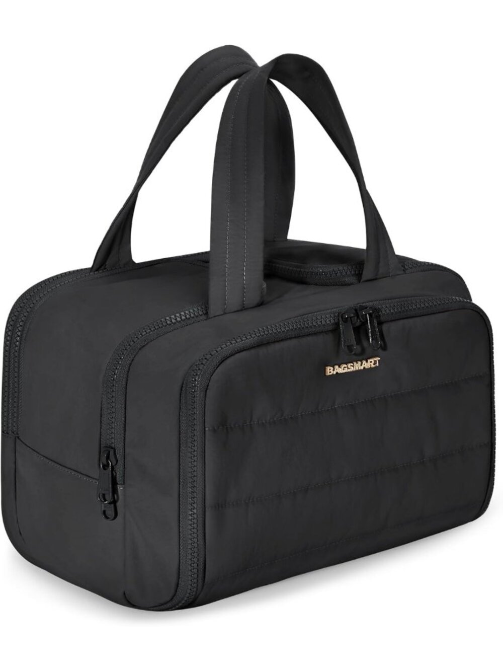 Lightweight Travel Toiletry Bag - Large Wide-Open Makeup Organizer with Handle